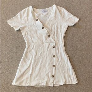 White button dress